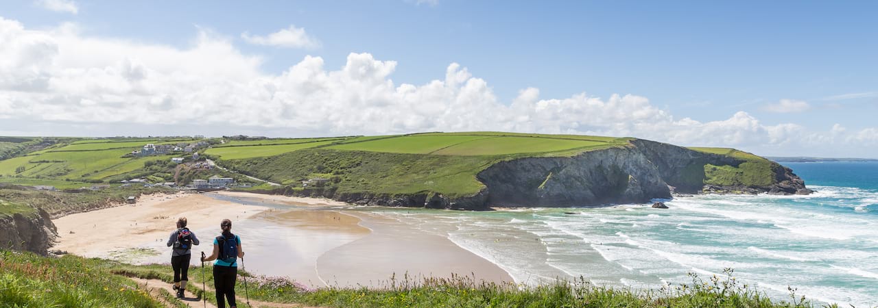 Walking on the Cornish Coast Path