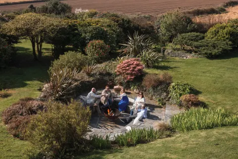 Image homepage-1760538335 for Family and friends celebrating at Alta, a luxury Cornish Gems holiday home