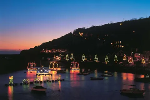Image homepage-1785413452 for Mousehole Harbour Lights at Christmas