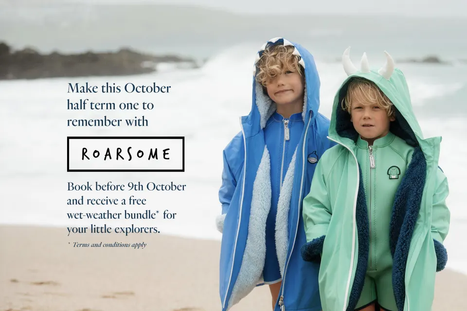 Image homepage-1789989186 for Book a qualifying property for half term and receive a free wet weather pack from Roarsome.