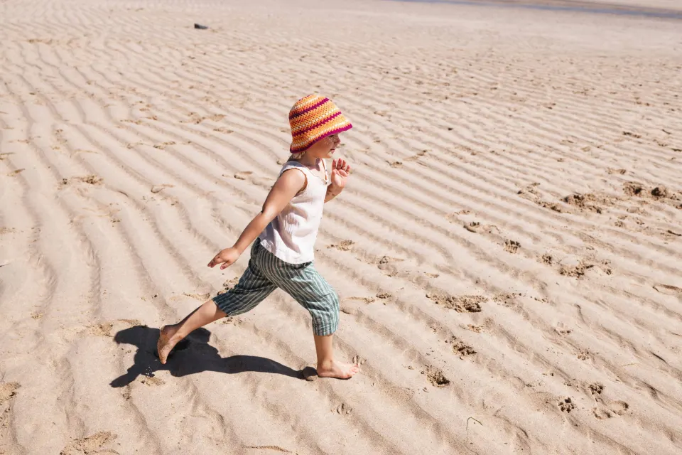 Image locations-west-cornwall-gwithian-godrevy-hayle-1777461459 for Child running along the beach at Gwithian