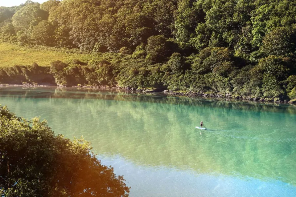 Image september-holidays-cornwall-1783513194 for Paddleboarding on the Gannel